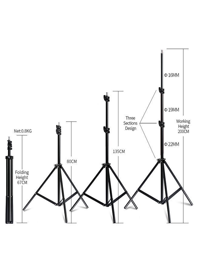Glanfen Photography Softbox Lighting Kit with 3pcs 135W Bulbs Softboxs and Carry Bag - Image 4